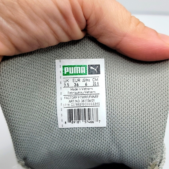 ⚡HP⚡PUMA | basket mid winter boots | silver | Wn's sz. 6 - Picture 3 of 8